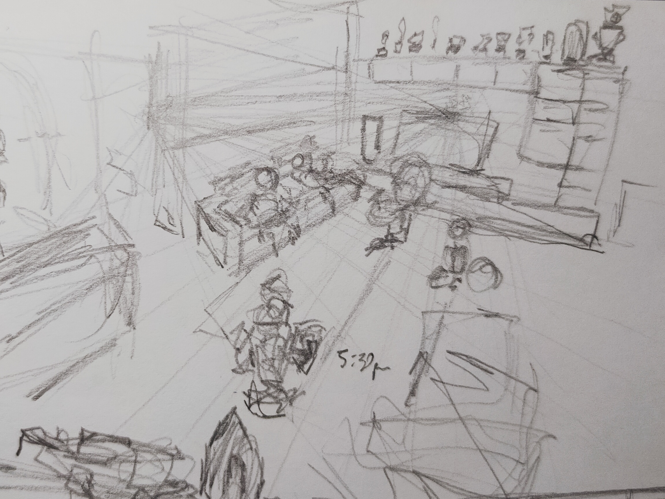 perspective: living room